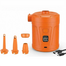 Outdoor Camping Digital Electric Air Pump, 5200mAh Built-in Battery, for Air Mattresses and Swim Rings - Orange