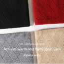 Women's Fashionable Winter 3-Piece Set: Knit Hat, Scarf, and Gloves.  A must-have for outdoor skiing and cycling - Red