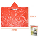 Outdoor Emergency Waterproof Insulated Raincoat, Portable Folding Camping and Hiking Cold-Weather Raincoat – Orange
