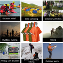 Outdoor Emergency Waterproof Insulated Raincoat, Portable Folding Camping and Hiking Cold-Weather Raincoat – Green