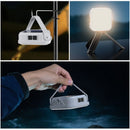 Solar Camping Light, 3-Level Color Temperature Adjustment, Waterproof Long-Lasting Outdoor Emergency Mood Light - White