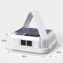 Solar Camping Light, 3-Level Color Temperature Adjustment, Waterproof Long-Lasting Outdoor Emergency Mood Light - White
