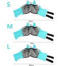 Breathable Horse Face Mask - Mosquito, Insect, and Fly Protection - Equestrian and Race Horse Head Cover - Blue - L