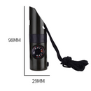 7-in-1 Outdoor Survival Whistle, 2-pack-Multifunctional Emergency Whistle, Portable Gear for Camping and Adventure