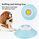 Pet Slow Feeder Bowl with Food Dispenser, Non-Slip, Universal Puzzle Feeder for Cats and Dogs - White
