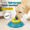 Slow Feeder Lick Bowl, Universal for Cats and Dogs, a Fun and Stimulating Feeding Tool - Red