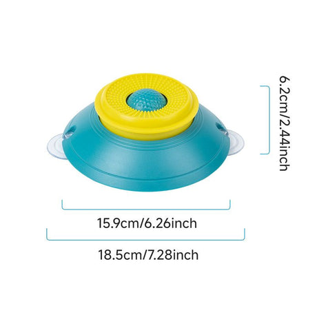 Slow Feeder Lick Bowl, Universal for Cats and Dogs, a Fun and Stimulating Feeding Tool - Blue