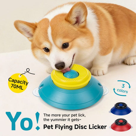 Slow Feeder Lick Bowl, Universal for Cats and Dogs, a Fun and Stimulating Feeding Tool - Green