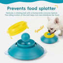 Slow Feeder Lick Bowl, Universal for Cats and Dogs, a Fun and Stimulating Feeding Tool - Green