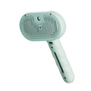 Rechargeable Pet Massage Comb with Spray, Anti-Shedding, Detangling, and Cleaning Comb - Green