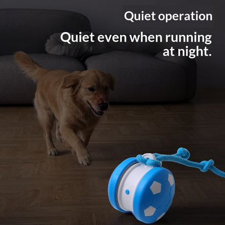 Smart Self-Rolling Pet Toy, Durable Chew Ball for Cats and Dogs to Keep Themselves Entertained - Blue