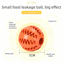 2 Large Pet Treat Dispenser Balls, 7CM - Durable Teething and Dental Care Toys - Yellow