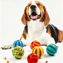 2 Large Pet Treat Dispenser Balls, 7CM - Durable Teething and Dental Care Toys - Yellow