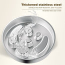 2-Piece Stainless Steel Slow Feeder Set for Pets, Reversible, for Cats and Dogs – Bone Design