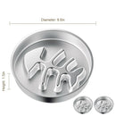 2-Piece Stainless Steel Slow Feeder Set for Pets, Reversible, for Cats and Dogs – Fishbone Design