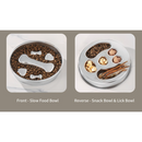 2-Piece Stainless Steel Slow Feeder Set for Pets, Reversible, for Cats and Dogs – Fishbone Design