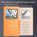 Telescopic Triangle Cleaning Mop with Squeegee, 2-in-1 Window Cleaner with 2 Replacement Pads