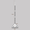 Telescopic Triangle Cleaning Mop with Squeegee, 2-in-1 Window Cleaner with 2 Replacement Pads