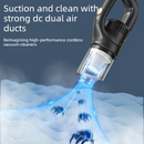 Portable Cordless Handheld Vacuum, High-Power Rechargeable Cleaner with Multiple Nozzles - Black