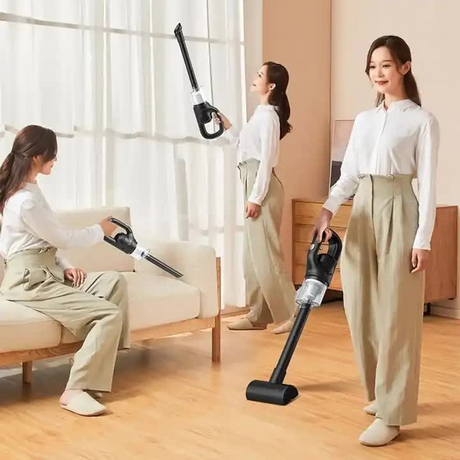 Portable Cordless Handheld Vacuum, High-Power Rechargeable Cleaner with Multiple Nozzles - Green