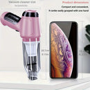 3-in-1 Cordless Handheld Vacuum Cleaner, Multifunction Car and Home Blower and Vacuum for Pet Hair, Window, and Keyboard Cleaning - Pink