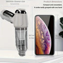 3-in-1 Cordless Handheld Vacuum Cleaner, Multifunction Car and Home Blower and Vacuum for Pet Hair, Window, and Keyboard Cleaning - Gray