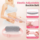 LED Display Period Heating Belt for Women, 5 Heat Settings & 4 Vibration Modes Wireless Menstrual Cramp Relief Waist Heating Pad - White