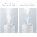 Flower Nozzle Mini USB Humidifier, 250ml Portable Cool Mist Humidifier with RGB Night Light, for Car, Bedroom, or Desk - Pink