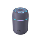 Flower Nozzle Mini USB Humidifier, 250ml Portable Cool Mist Humidifier with RGB Night Light, for Car, Bedroom, or Desk - Gray