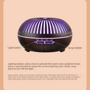 550ML Wood-Grain Aroma Diffuser and Humidifier with Bluetooth Speaker, 7-Color LED Night Light, Remote Control, Timer, and Auto Shut-Off – Light Wood