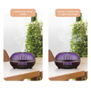 550ML Wood-Grain Aroma Diffuser and Humidifier with Bluetooth Speaker, 7-Color LED Night Light, Remote Control, Timer, and Auto Shut-Off – Dark Wood