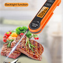 Foldable Digital Meat Thermometer, IPX5 Waterproof Fast Read with Backlight ℃/℉ Switch for Kitchen, BBQ, Baking