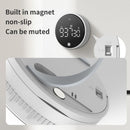 Rotating Digital Kitchen Timer, 999-Minute LED Display Timer with Magnetic Back & Stand, Type-C, for Studying and Exercising—White