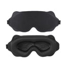 3D Contoured Sleep Mask, Breathable Fabric with Adjustable Strap, Light-Blocking Eye Mask for Sleeping, Napping, and Travel—Black