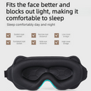 3D Contoured Sleep Mask, Breathable Fabric with Adjustable Strap, Light-Blocking Eye Mask for Sleeping, Napping, and Travel - Purple