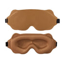 3D Contoured Sleep Mask, Breathable Fabric with Adjustable Strap, Light-Blocking Eye Mask for Sleeping, Napping, and Travel - Brown