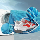 2-Pack Washing Machine Shoe Wash Bags, Thick Chenille Lining Anti-Deformation Shoe Laundry Bags with Durable Zippers for Sneakers and Canvas Shoes - Gray