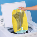 2-Pack Washing Machine Shoe Wash Bags, Thick Chenille Lining Anti-Deformation Shoe Laundry Bags with Durable Zippers for Sneakers and Canvas Shoes - Gray