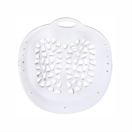 Silicone Laundry Bag, Reusable Breathable Mesh Wash Bag with Zipper, for Delicate Underwear, Bras, and Shoes, Machine Washable—White
