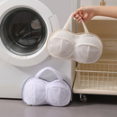 3D Support Bra Laundry Bag, Thick Mesh Bra Wash Bag with Zipper & Handle, Anti-Deformation Bra Protector for Washing Machine - Gray