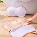3D Support Bra Laundry Bag, Thick Mesh Bra Wash Bag with Zipper & Handle, Anti-Deformation Bra Protector for Washing Machine - Gray
