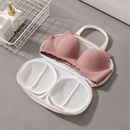 3D Support Bra Laundry Bag, Thick Mesh Bra Wash Bag with Zipper & Handle, Anti-Deformation Bra Protector for Washing Machine - Beige