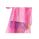 6-Pack - Disposable Thickened Open-Front Raincoat, Waterproof Poncho with Snap Buttons & Adjustable Hood, Portable for Hiking and Travel - Yellow