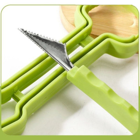 3-in-1 Stainless Steel Fruit Carving Scoop, Multi-Function Melon Seed Remover Kitchen Tool