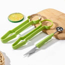 3-in-1 Stainless Steel Fruit Carving Scoop, Multi-Function Melon Seed Remover Kitchen Tool