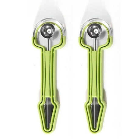 2-Piece 3-in-1 Stainless Steel Fruit Carving Scoop, Multi-Function Melon Seed Remover Kitchen Tool