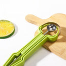 2-Piece 3-in-1 Stainless Steel Fruit Carving Scoop, Multi-Function Melon Seed Remover Kitchen Tool