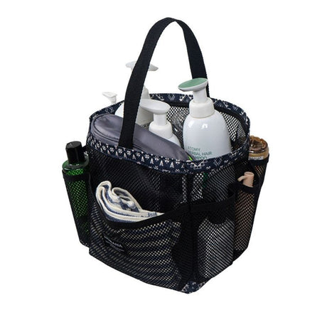 Multi-Pocket Mesh Shower Caddy Tote, Portable Waterproof Bottom Bath Organizer Bag for Travel Swimming Bathroom