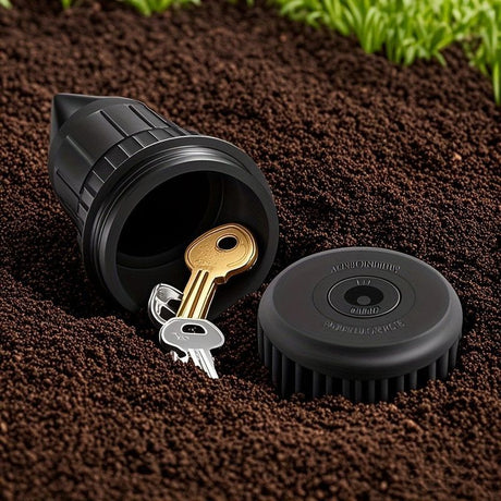 2 Pack Sprinkler Look Alike Hide A Key Holder, Waterproof Hidden Storage Container for Spare Keys Cash Outdoor Yard