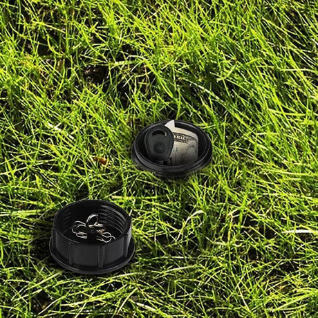 2 Pack Sprinkler Look Alike Hide A Key Holder, Waterproof Hidden Storage Container for Spare Keys Cash Outdoor Yard